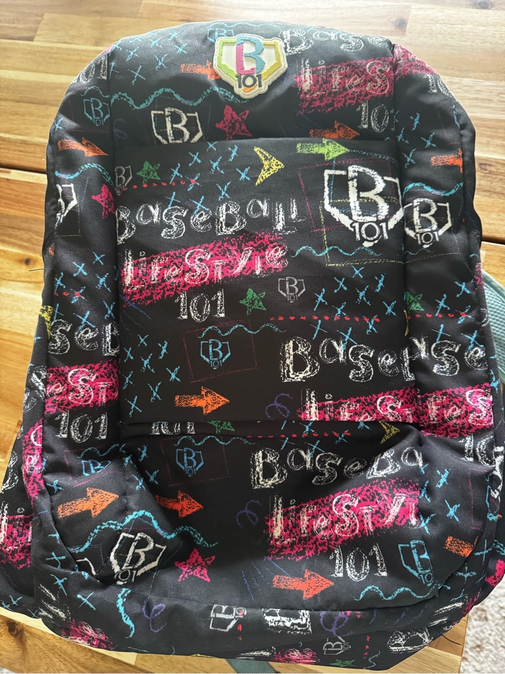 Baseball Lifestyle 101 Chalkboard Backpack